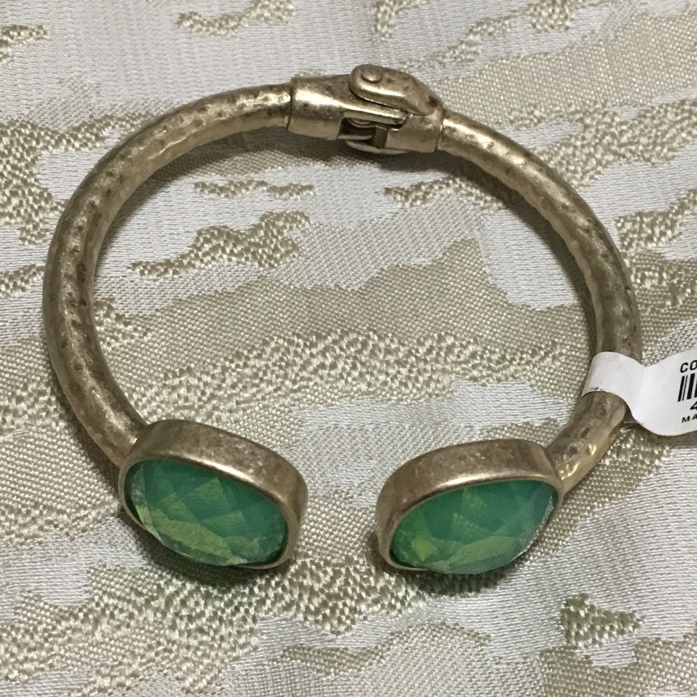 Francesca’s gold/mint stone bracelet
